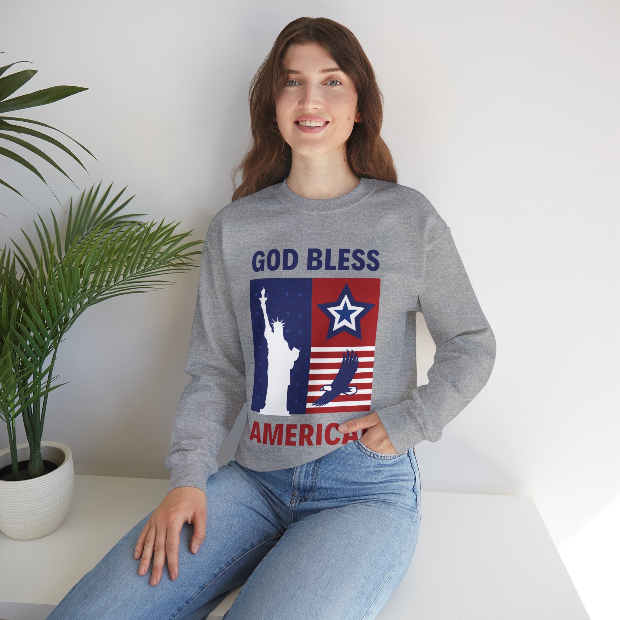 Bless America Unisex Heavy Blend™ Crewneck Sweatshirt