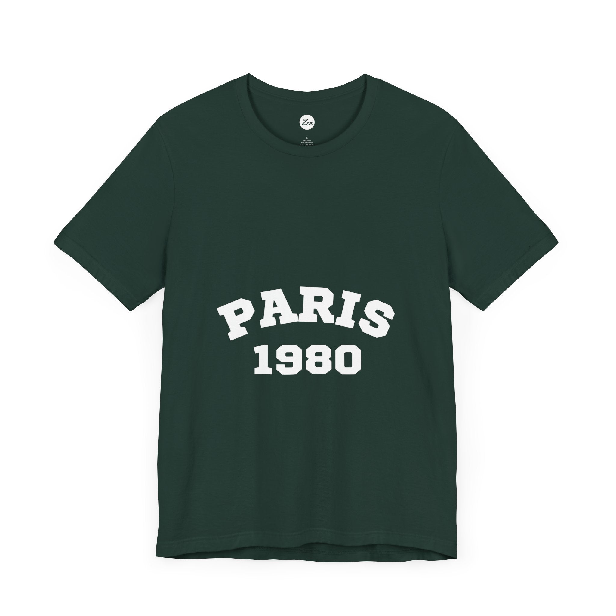 Paris 1980 Unisex Jersey Short Sleeve Tee