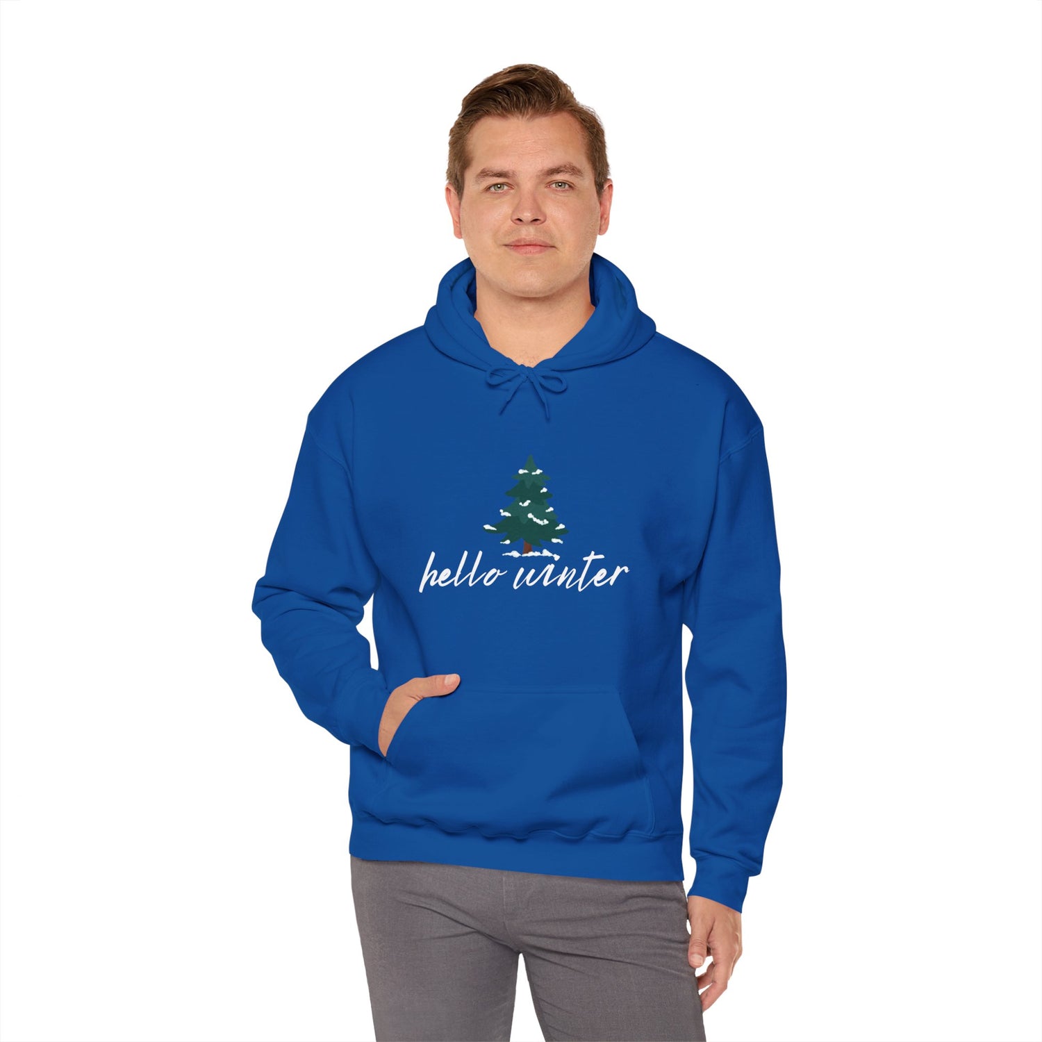 Hello Winter Unisex Heavy Blend™ Hooded Sweatshirt