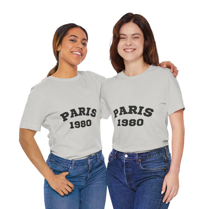 Paris 1980 Unisex Jersey Short Sleeve Tee