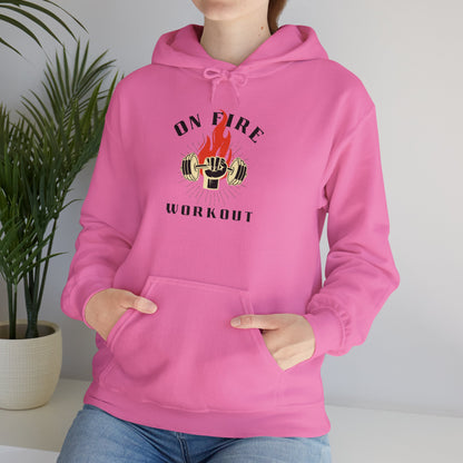 On Fire Workout Unisex Heavy Blend™ Hooded Sweatshirt