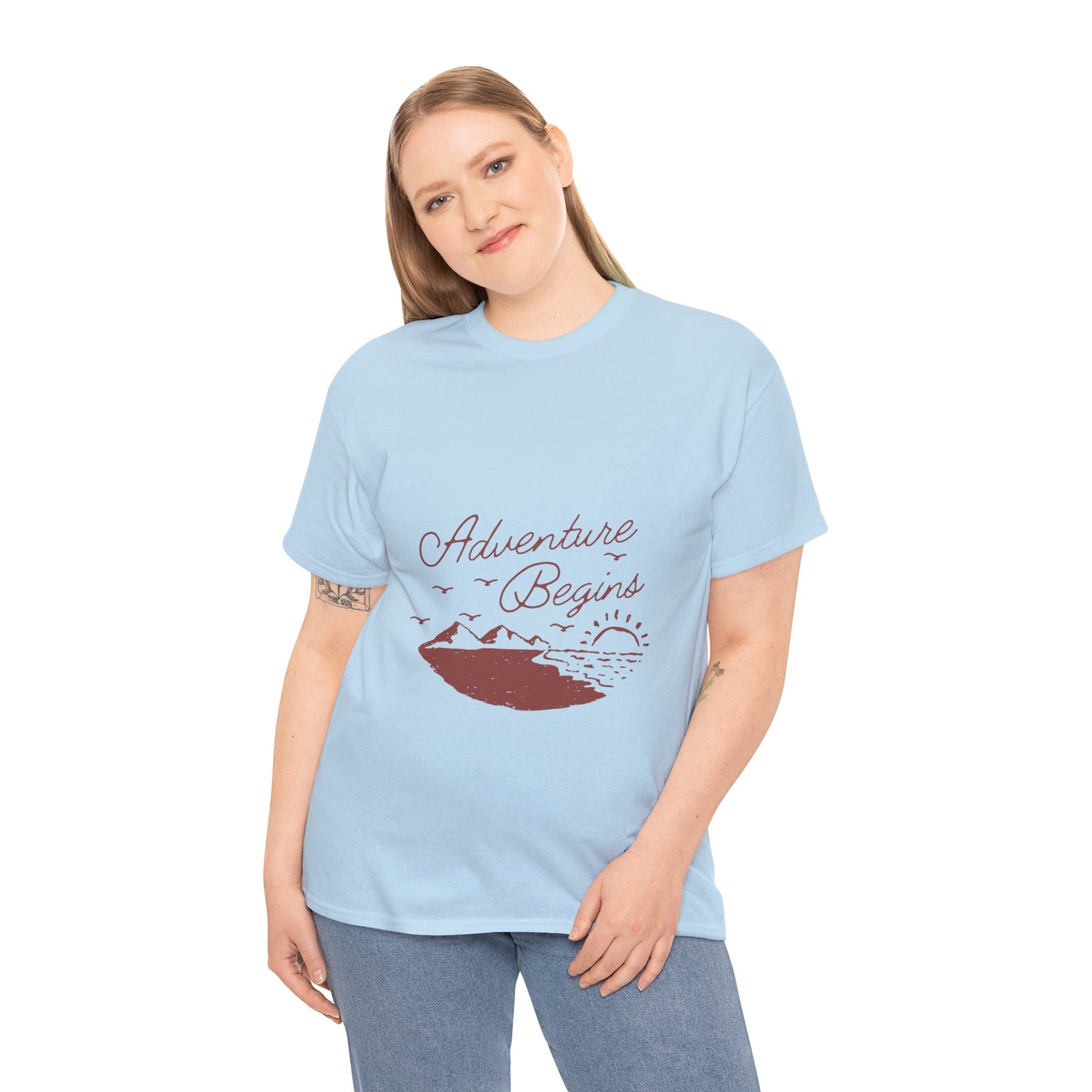 Adventure Begins Unisex Heavy Cotton Tee