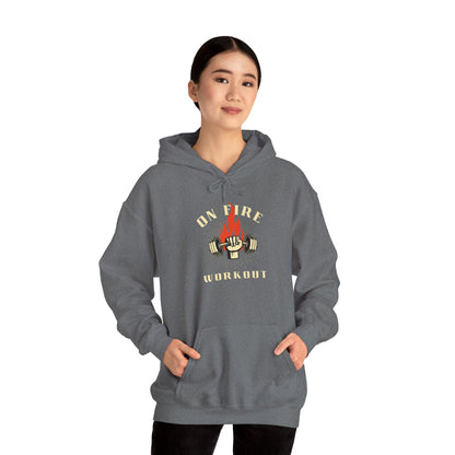 On Fire Workout Unisex Heavy Blend™ Hooded Sweatshirt