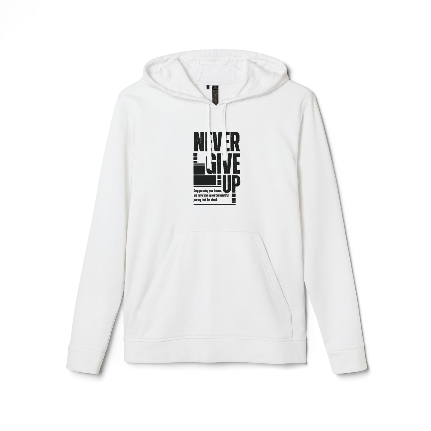 Never Give Up adidas Unisex Fleece Hoodie