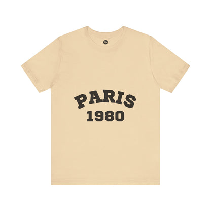 Paris 1980 Unisex Jersey Short Sleeve Tee