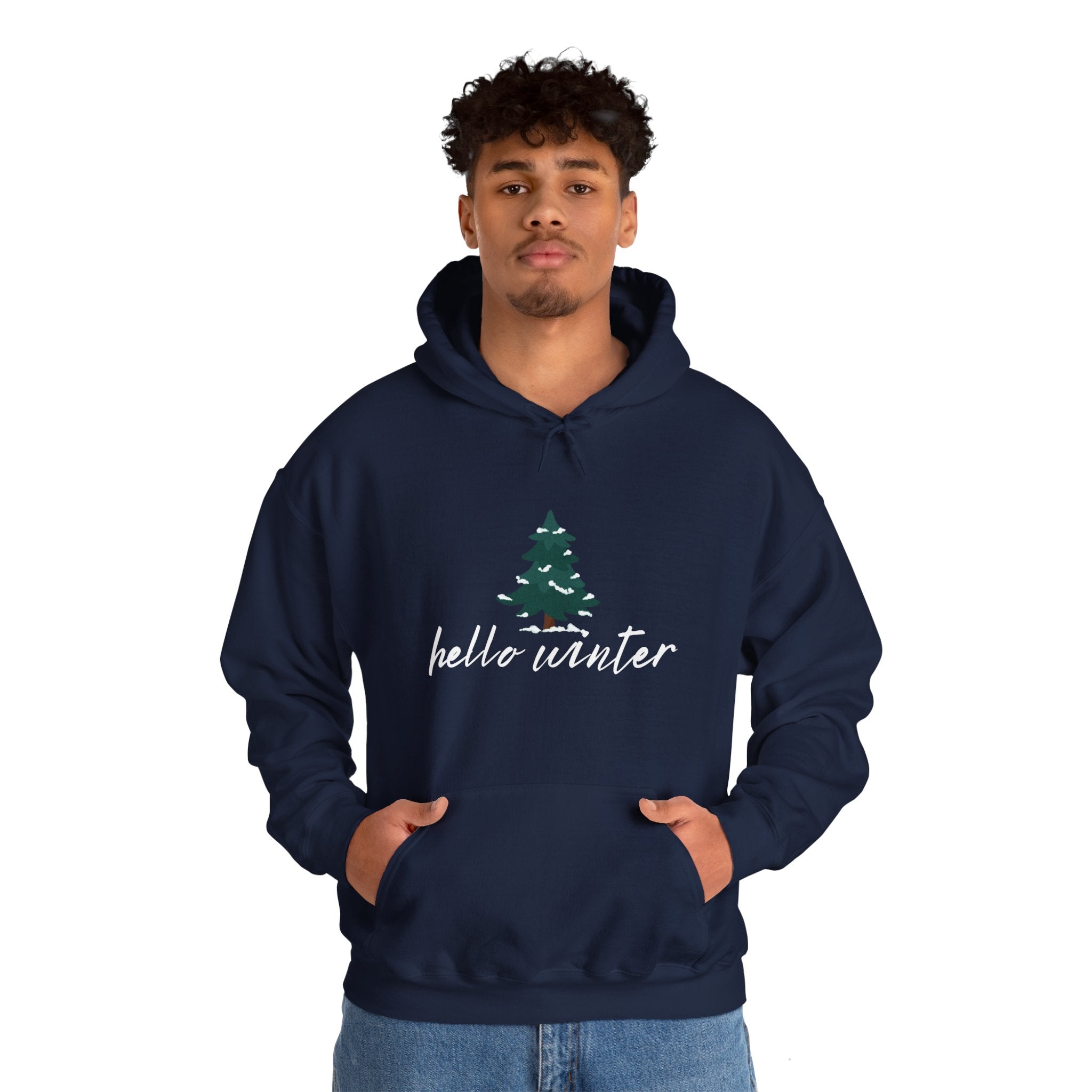 Hello Winter Unisex Heavy Blend™ Hooded Sweatshirt