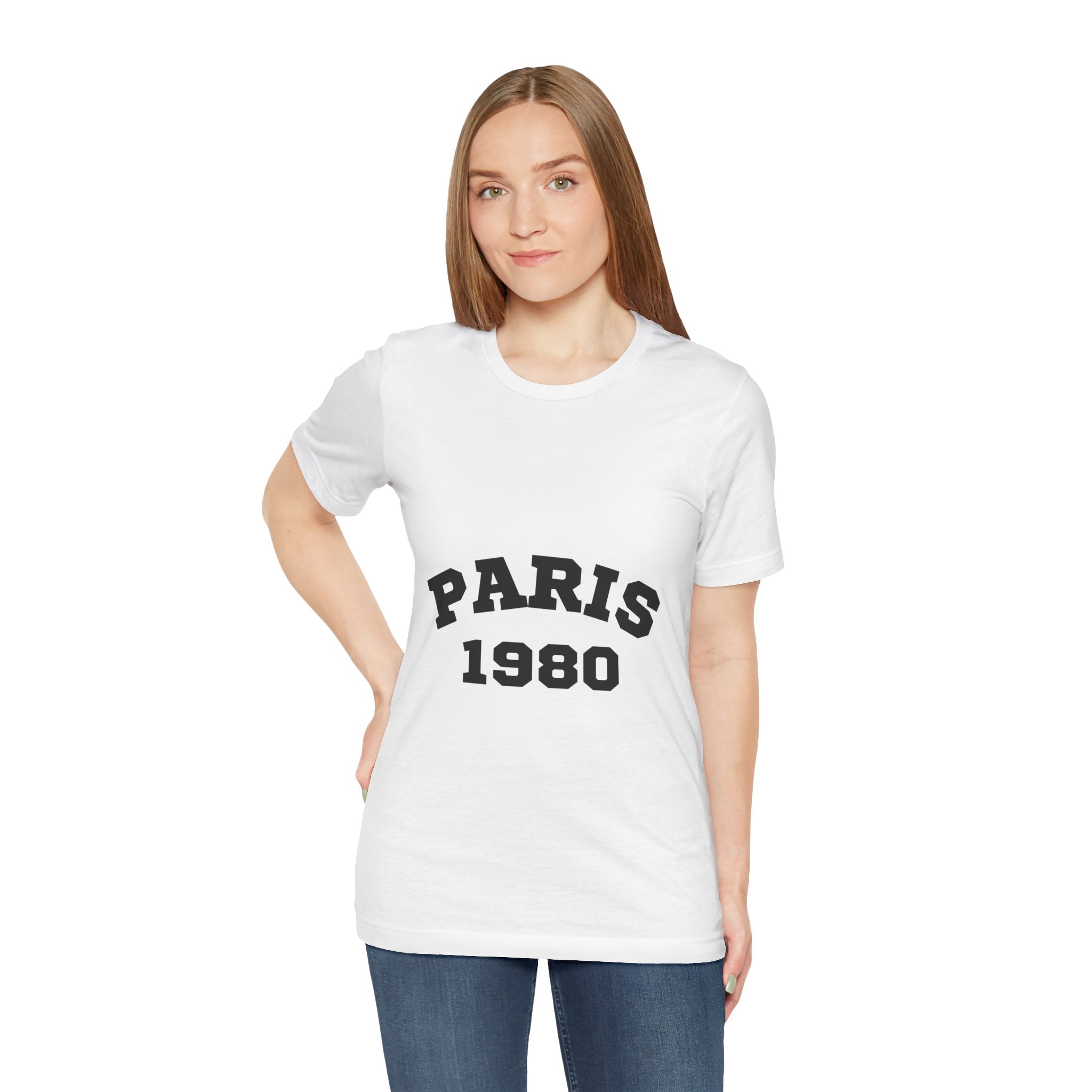 Paris 1980 Unisex Jersey Short Sleeve Tee