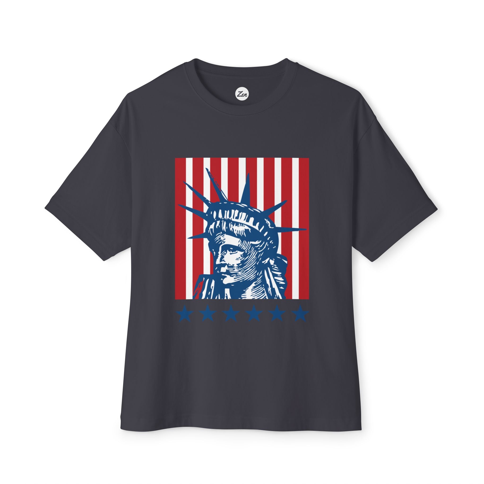 USA Liberty Unisex Oversized Boxy Tee