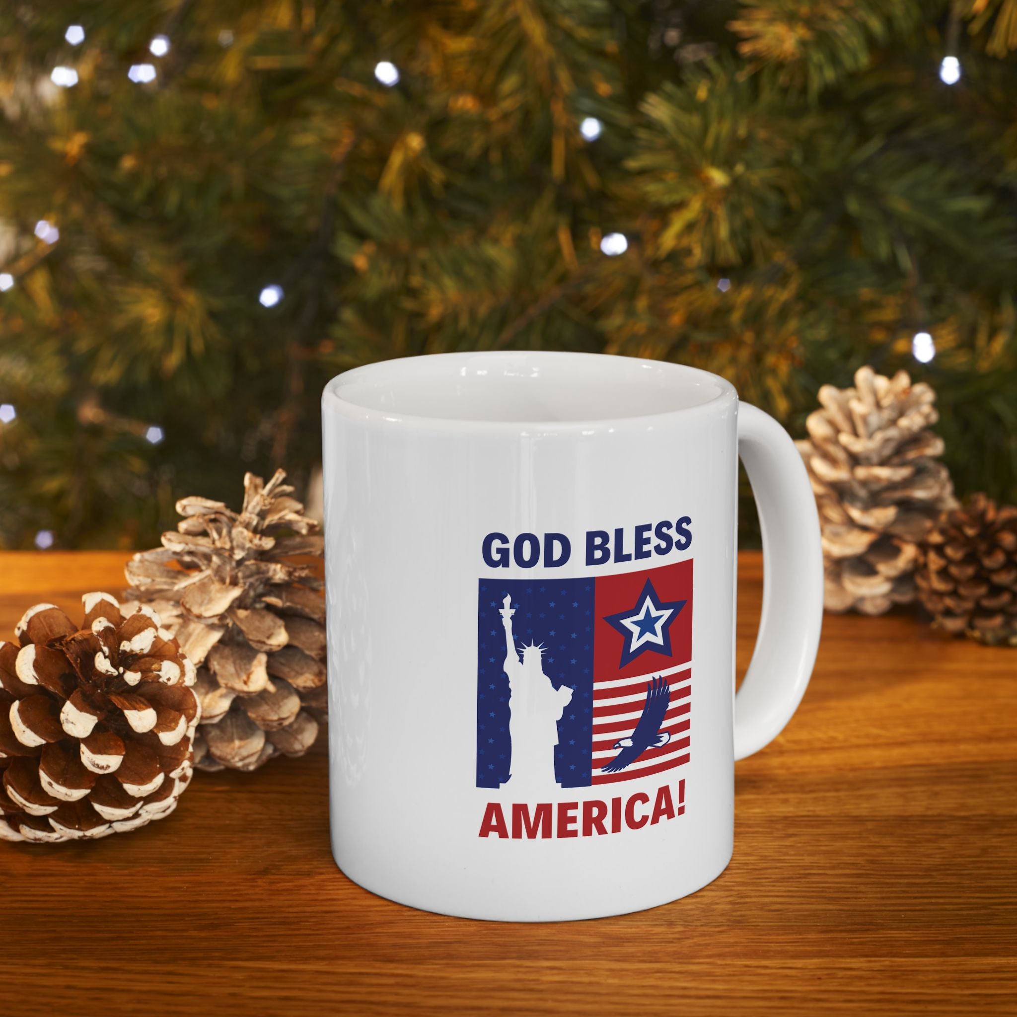 Bless America Ceramic Mug, (11oz, 15oz)