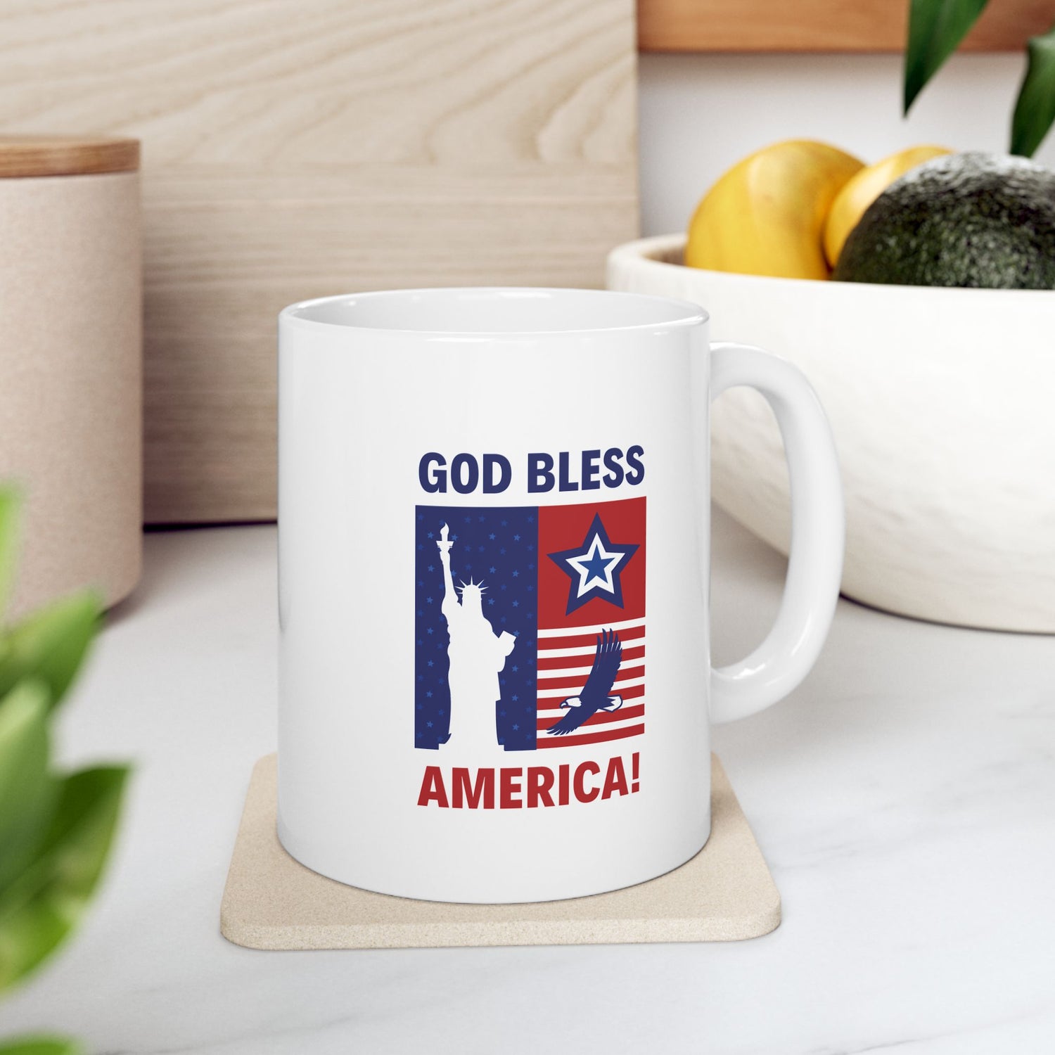 Bless America Ceramic Mug, (11oz, 15oz)