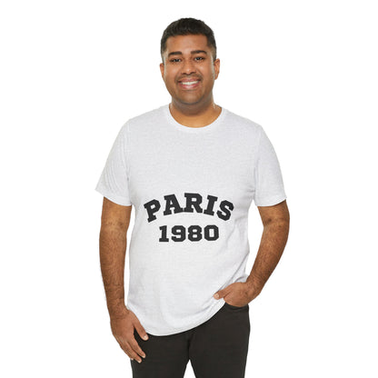 Paris 1980 Unisex Jersey Short Sleeve Tee