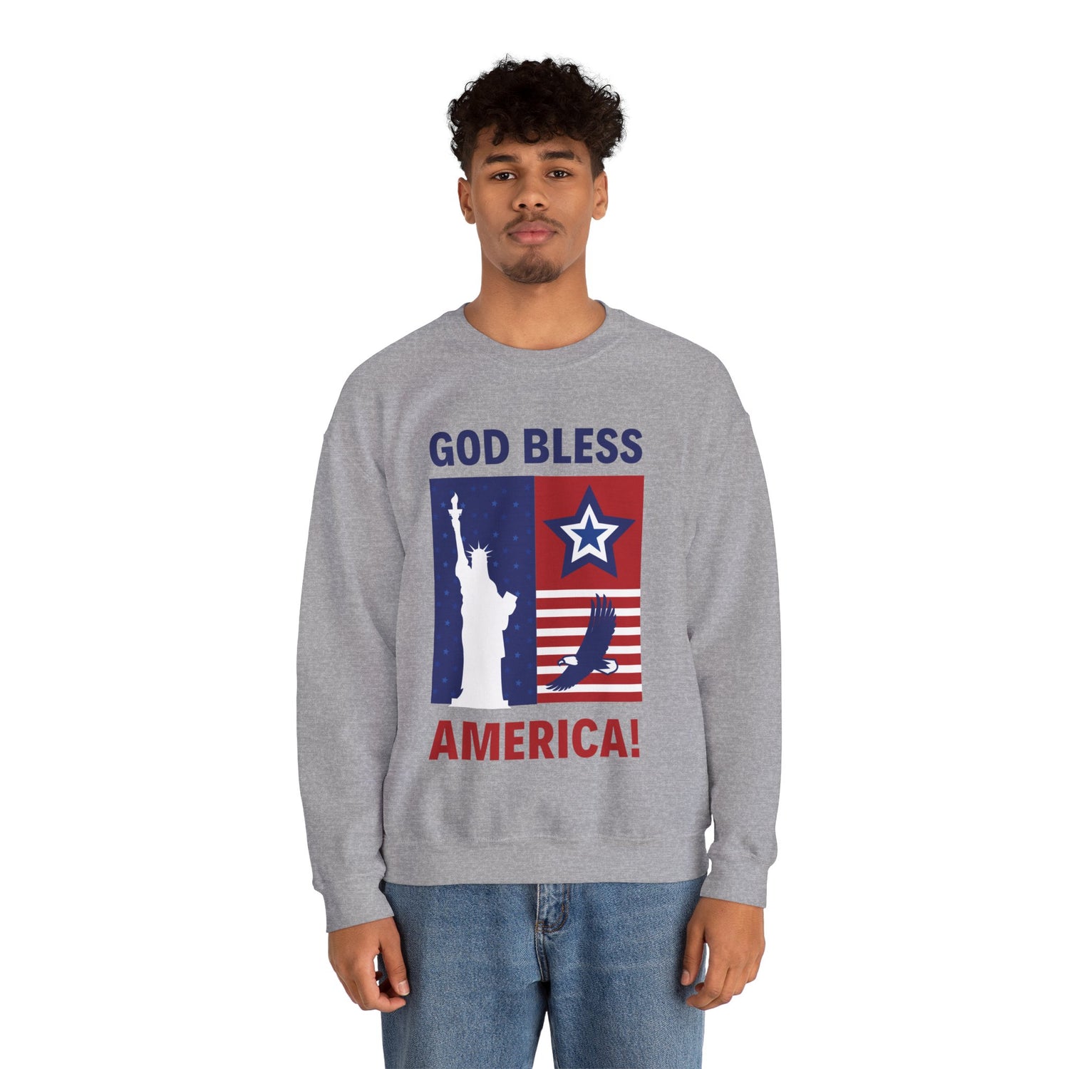 Bless America Unisex Heavy Blend™ Crewneck Sweatshirt