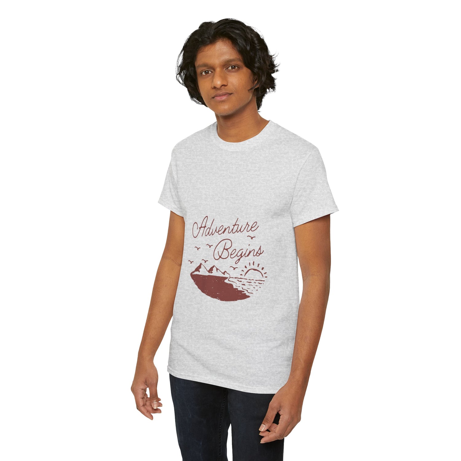 Adventure Begins Unisex Heavy Cotton Tee