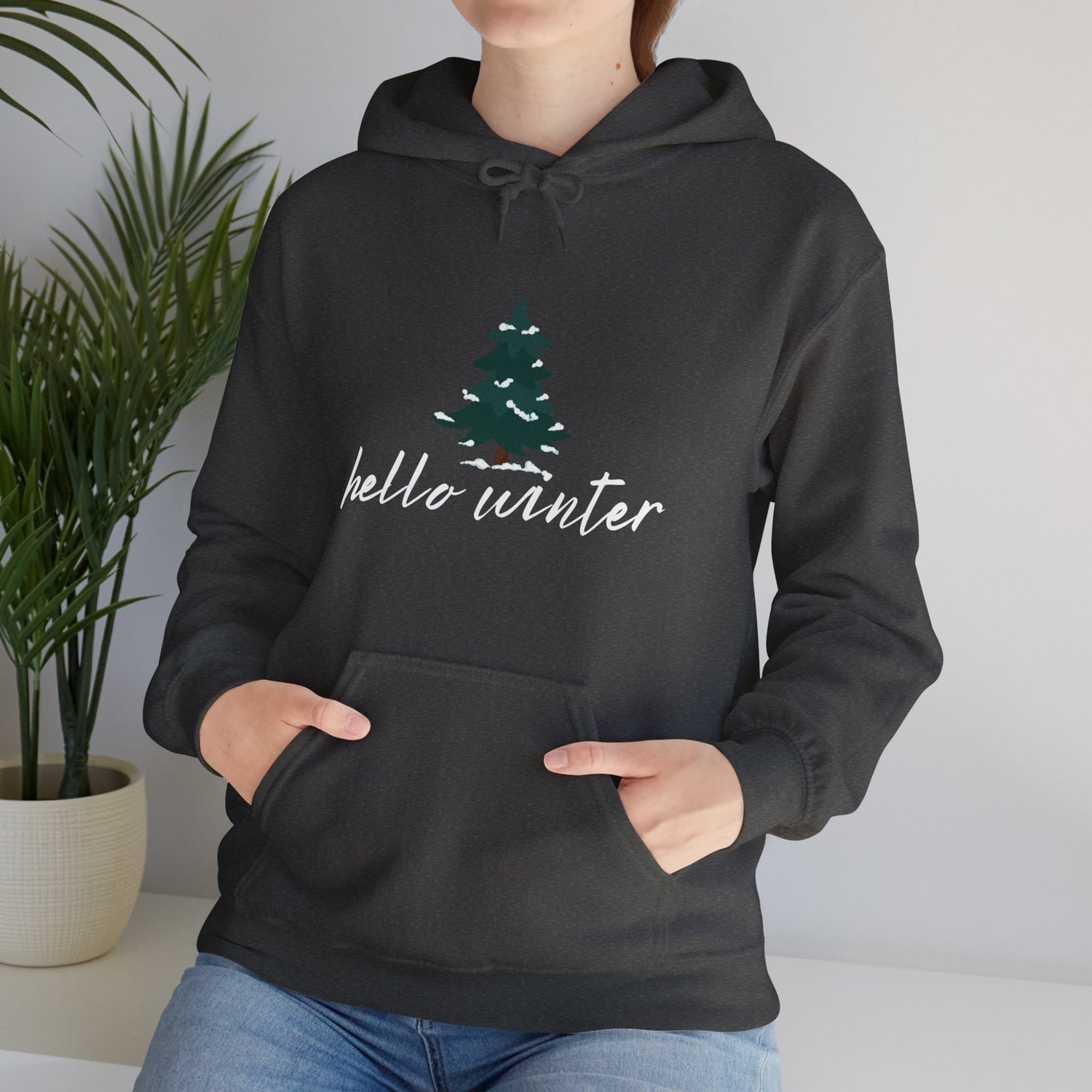 Hello Winter Unisex Heavy Blend™ Hooded Sweatshirt