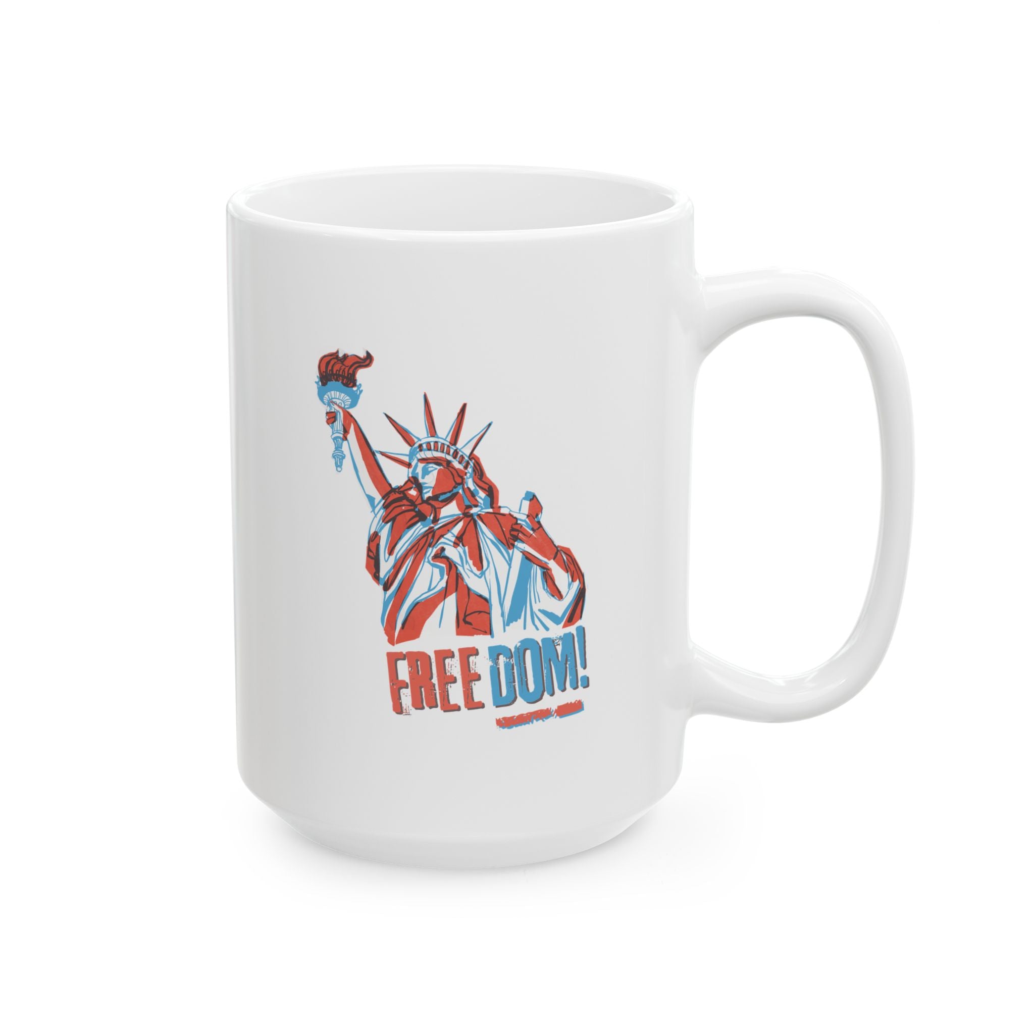 USA Freedom Ceramic Mug, (11oz, 15oz)