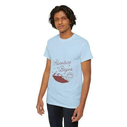 Adventure Begins Unisex Heavy Cotton Tee