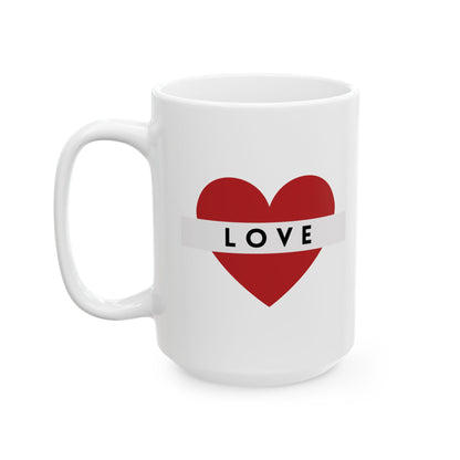 Love Ceramic Mug, (11oz, 15oz)