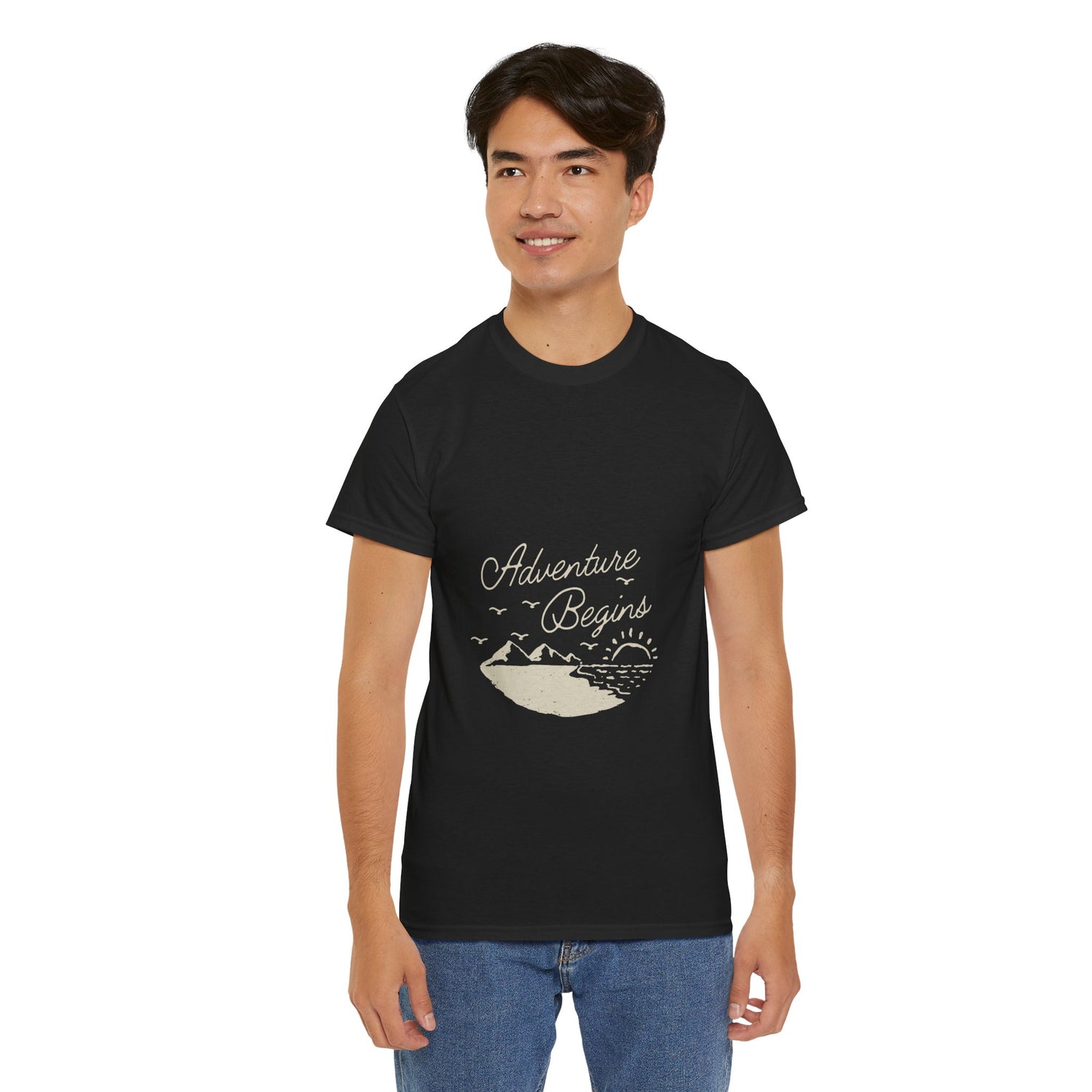 Adventure Begins Unisex Heavy Cotton Tee