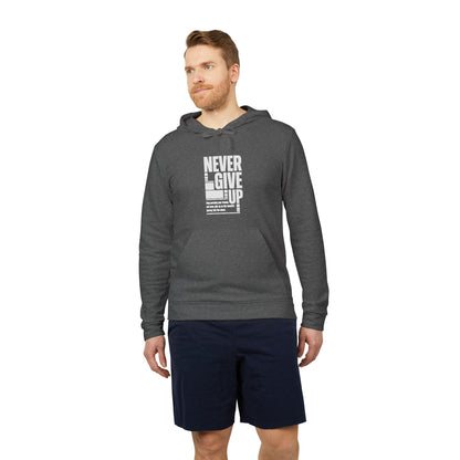 Never Give Up adidas Unisex Fleece Hoodie