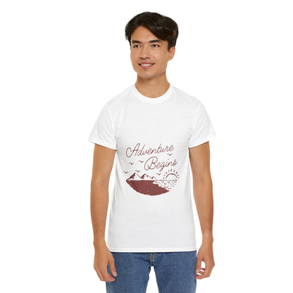 Adventure Begins Unisex Heavy Cotton Tee