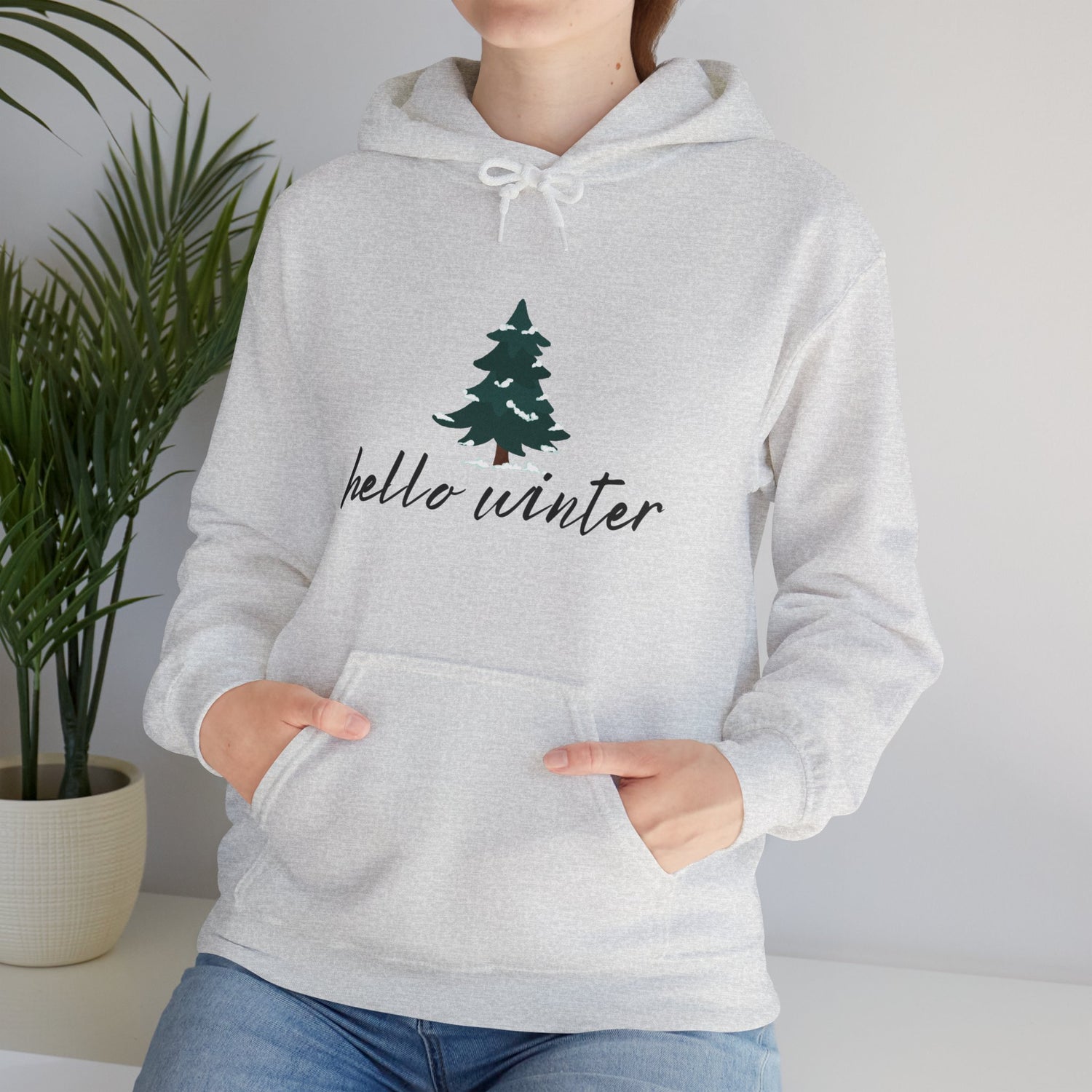 Hello Winter Unisex Heavy Blend™ Hooded Sweatshirt