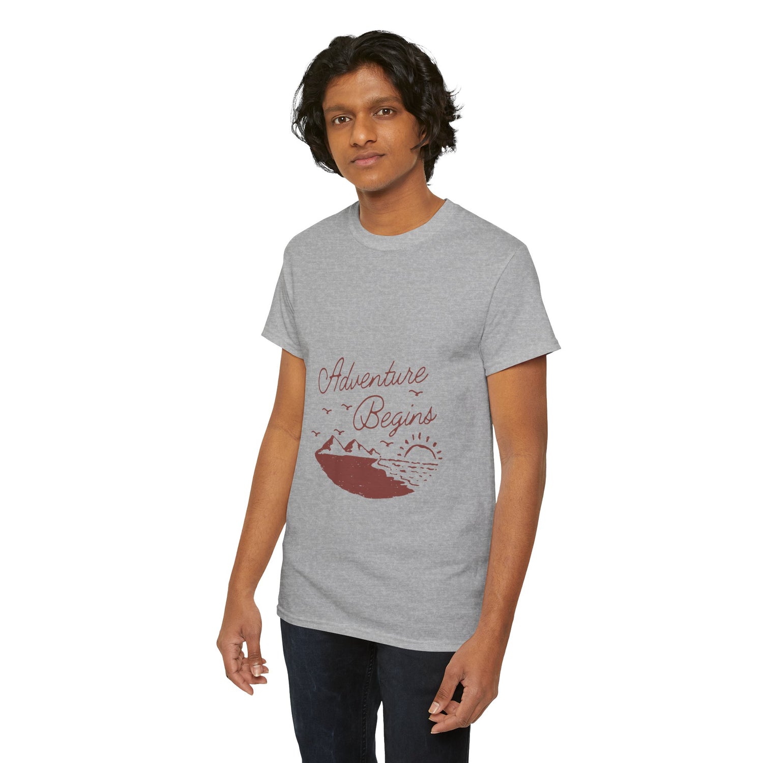 Adventure Begins Unisex Heavy Cotton Tee