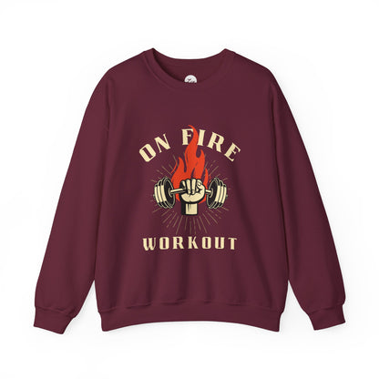 On Fire Workout Heavy Blend™ Crewneck Sweatshirt