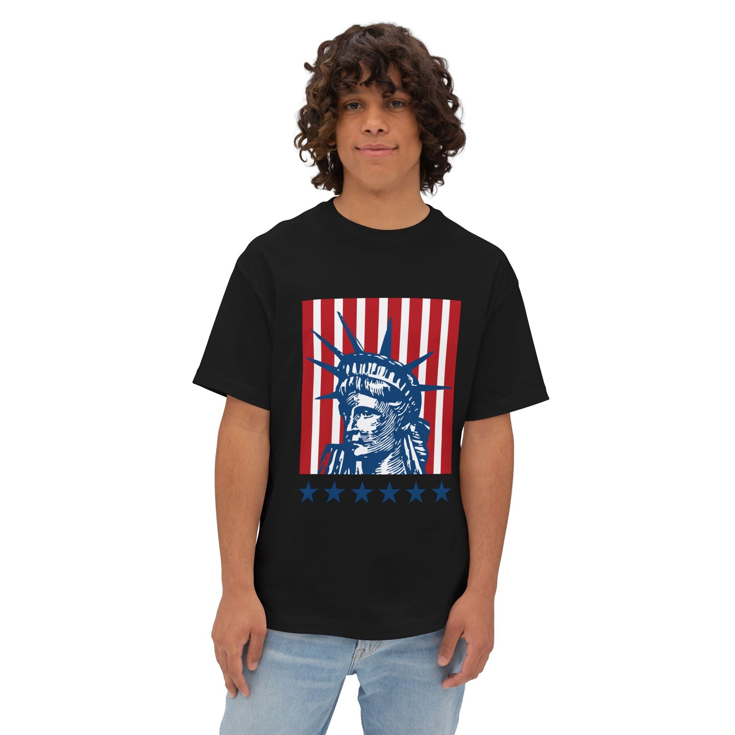 USA Liberty Unisex Oversized Boxy Tee