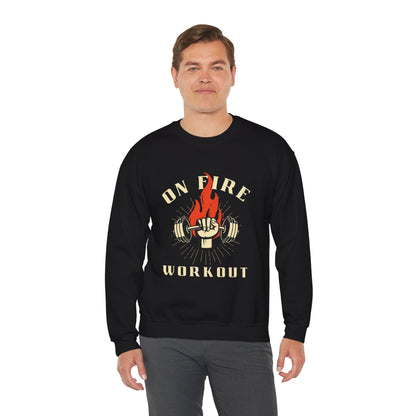 On Fire Workout Heavy Blend™ Crewneck Sweatshirt