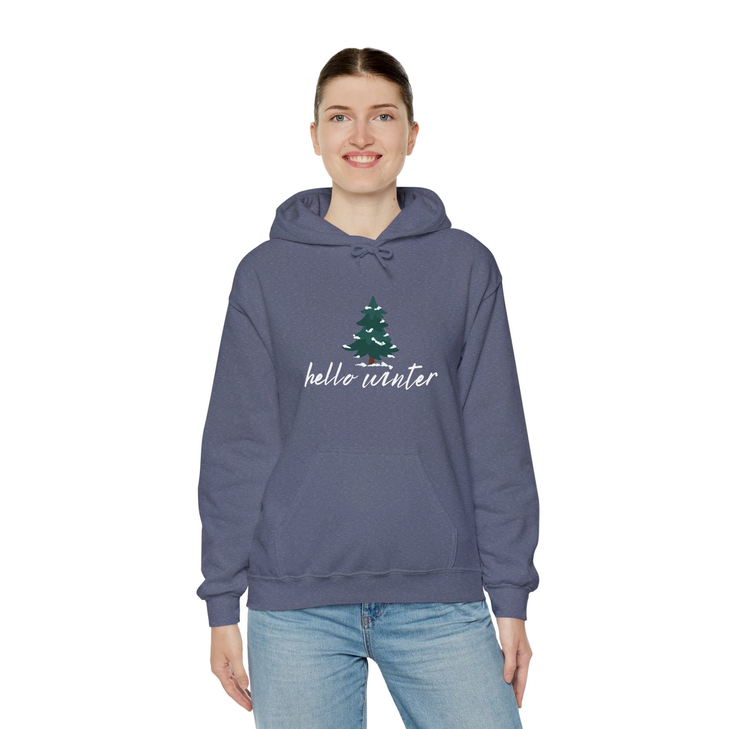 Hello Winter Unisex Heavy Blend™ Hooded Sweatshirt