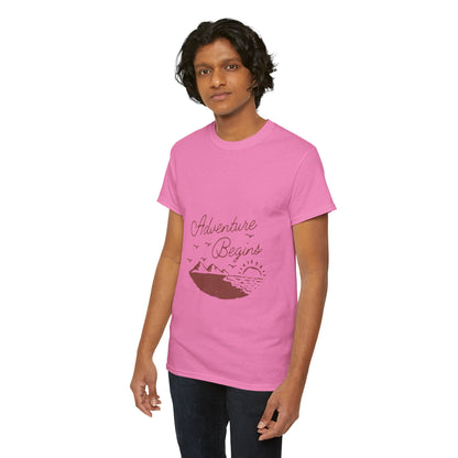 Adventure Begins Unisex Heavy Cotton Tee