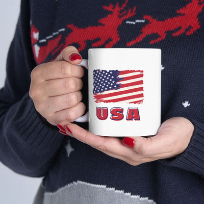 USA Ceramic Mug, (11oz, 15oz)