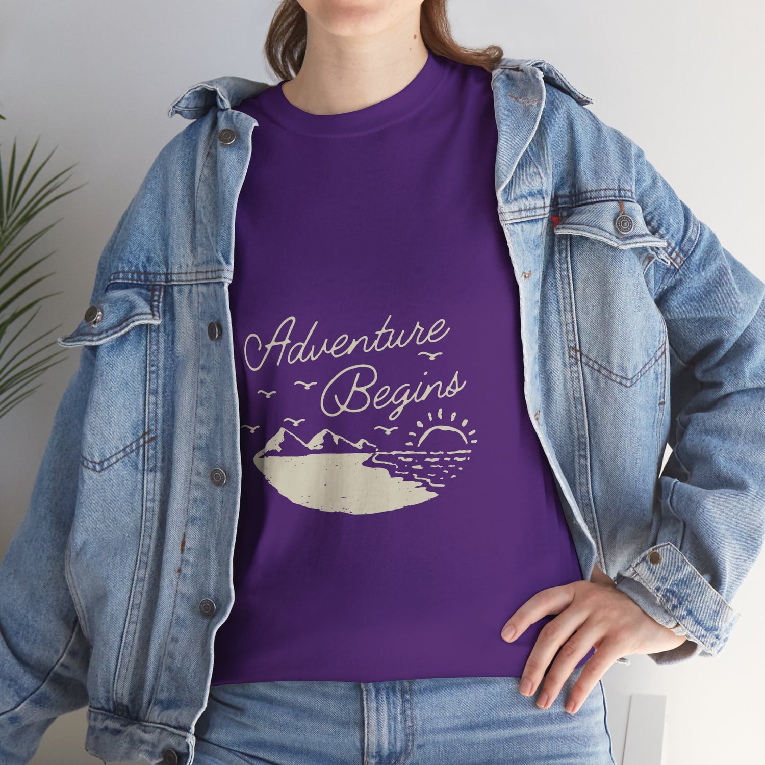 Adventure Begins Unisex Heavy Cotton Tee