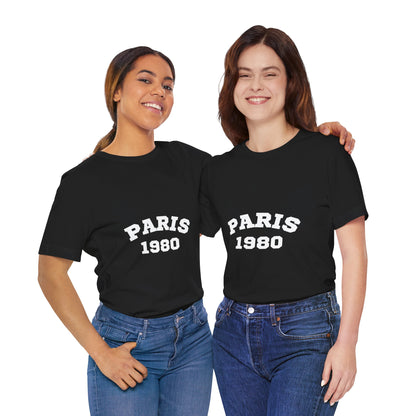 Paris 1980 Unisex Jersey Short Sleeve Tee