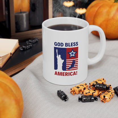 Bless America Ceramic Mug, (11oz, 15oz)