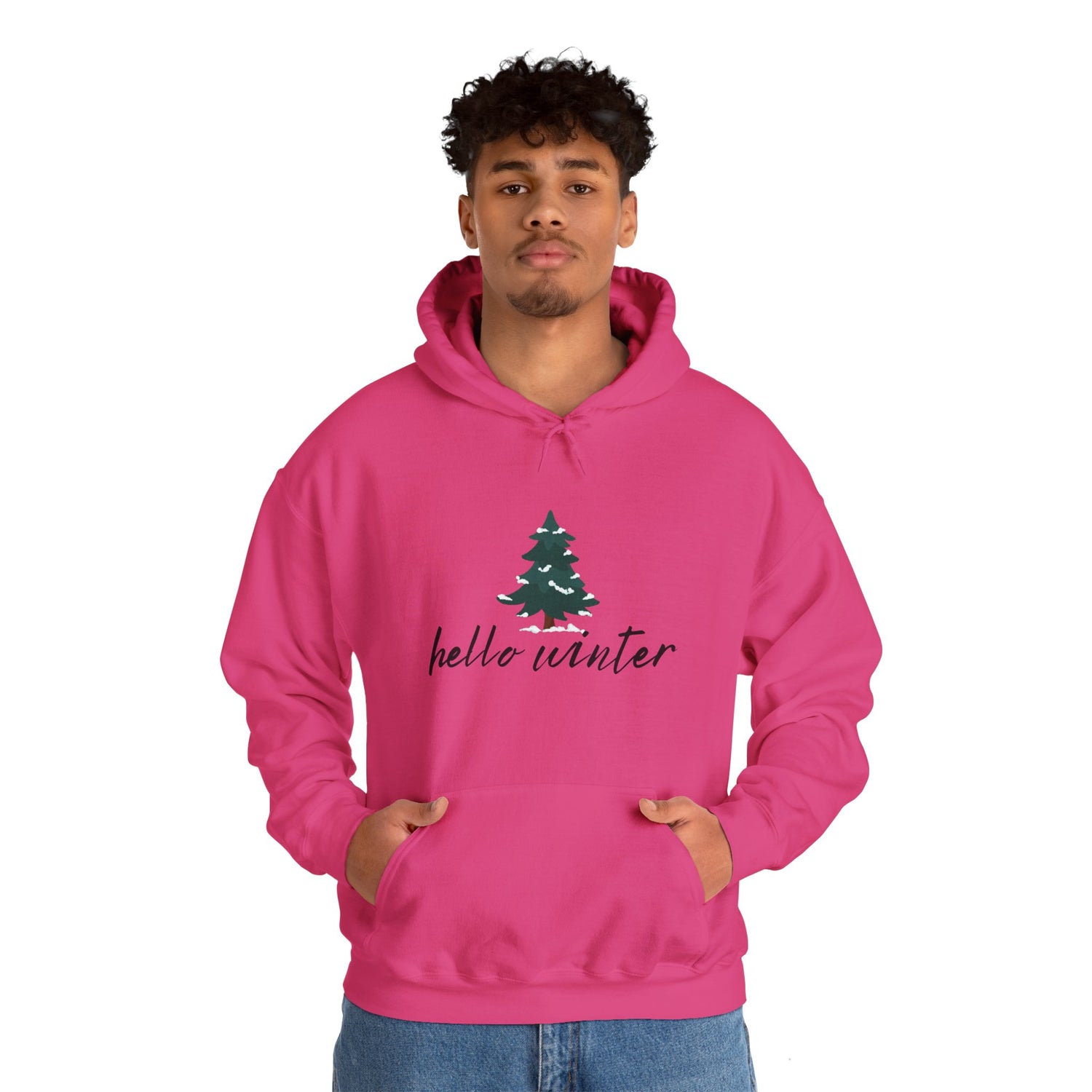 Hello Winter Unisex Heavy Blend™ Hooded Sweatshirt