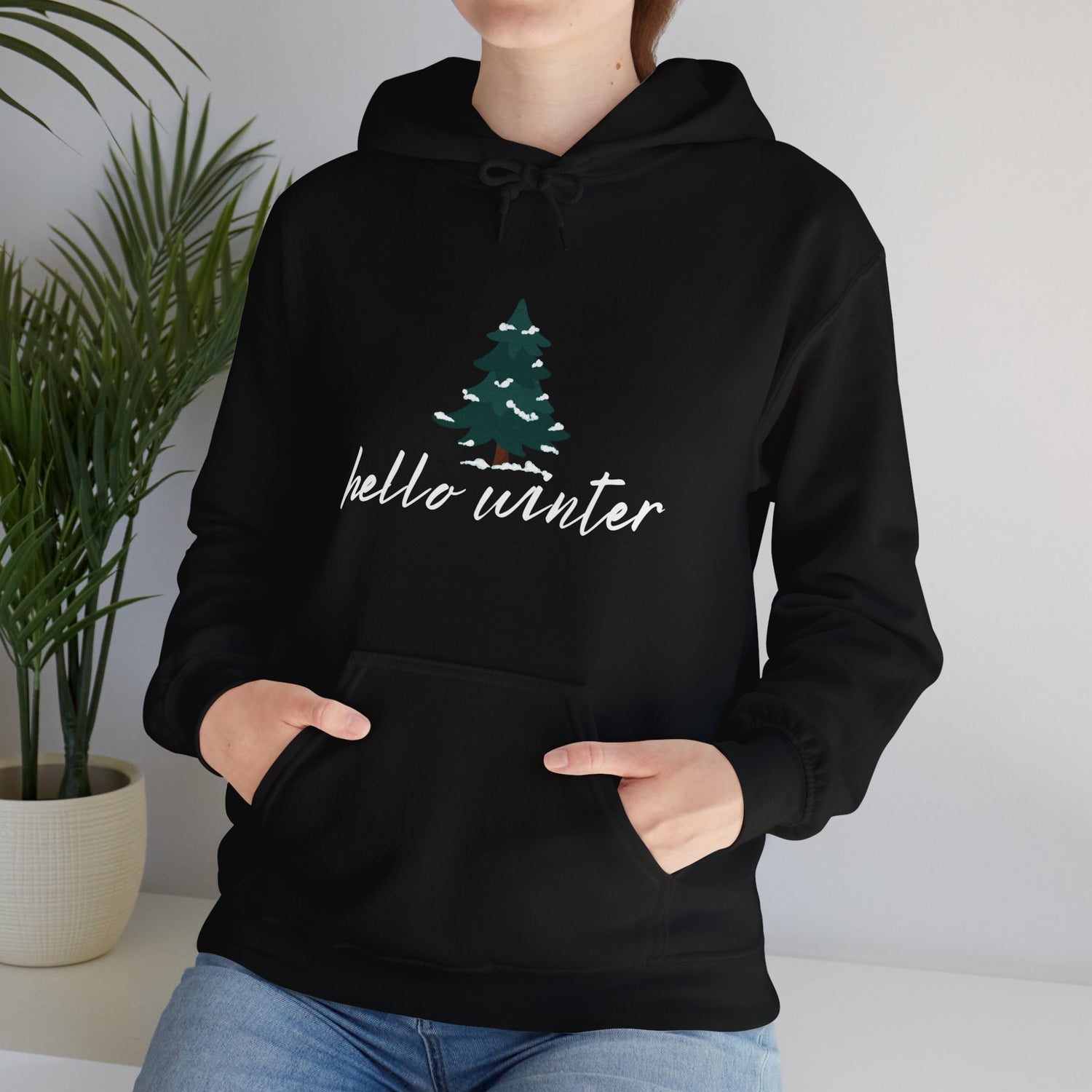 Hello Winter Unisex Heavy Blend™ Hooded Sweatshirt