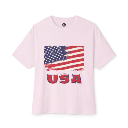 USA Unisex Oversized Boxy Tee