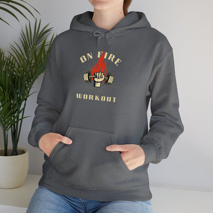 On Fire Workout Unisex Heavy Blend™ Hooded Sweatshirt