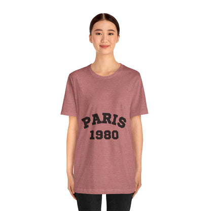 Paris 1980 Unisex Jersey Short Sleeve Tee