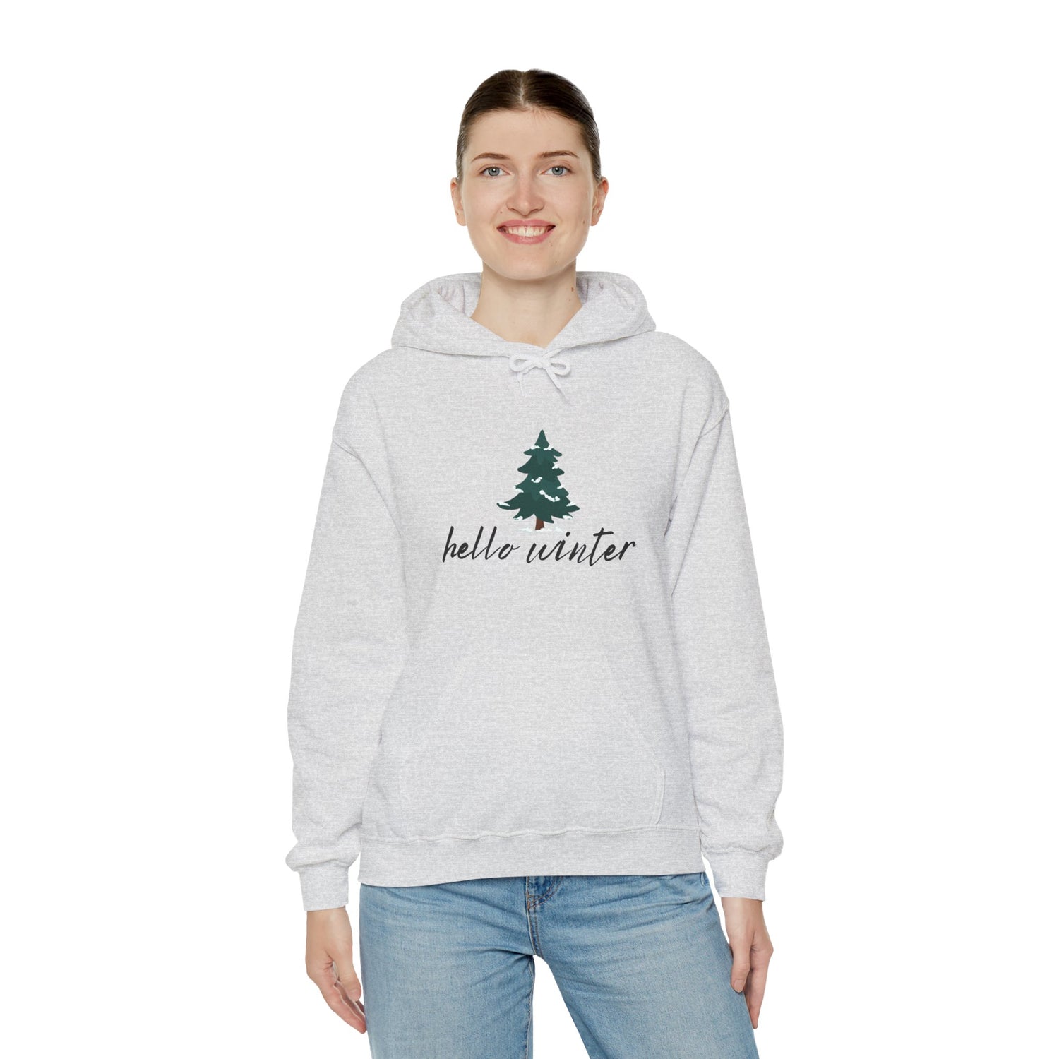 Hello Winter Unisex Heavy Blend™ Hooded Sweatshirt