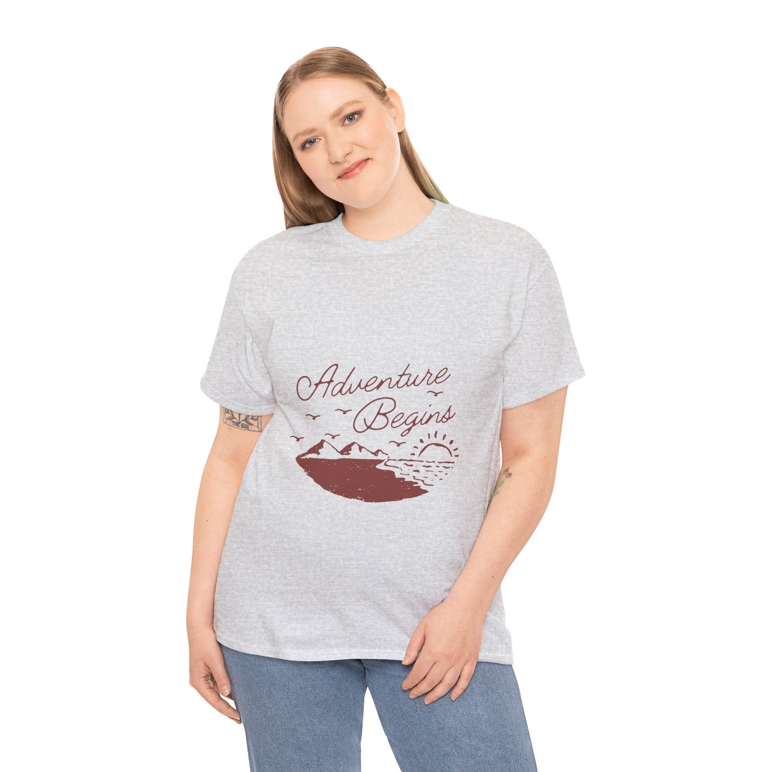 Adventure Begins Unisex Heavy Cotton Tee