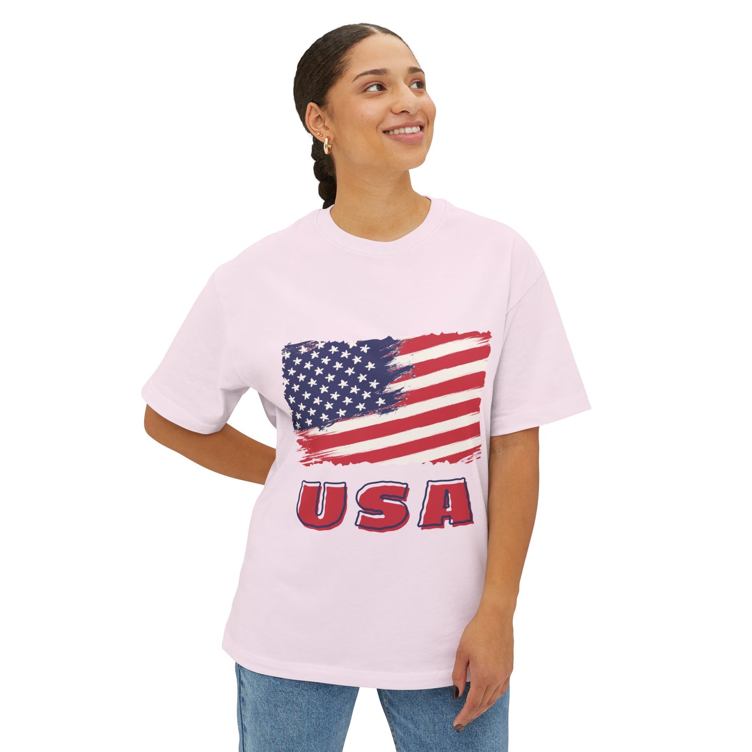 USA Unisex Oversized Boxy Tee