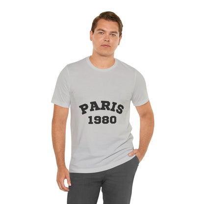 Paris 1980 Unisex Jersey Short Sleeve Tee