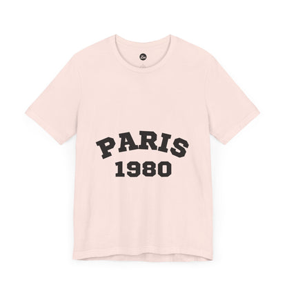 Paris 1980 Unisex Jersey Short Sleeve Tee