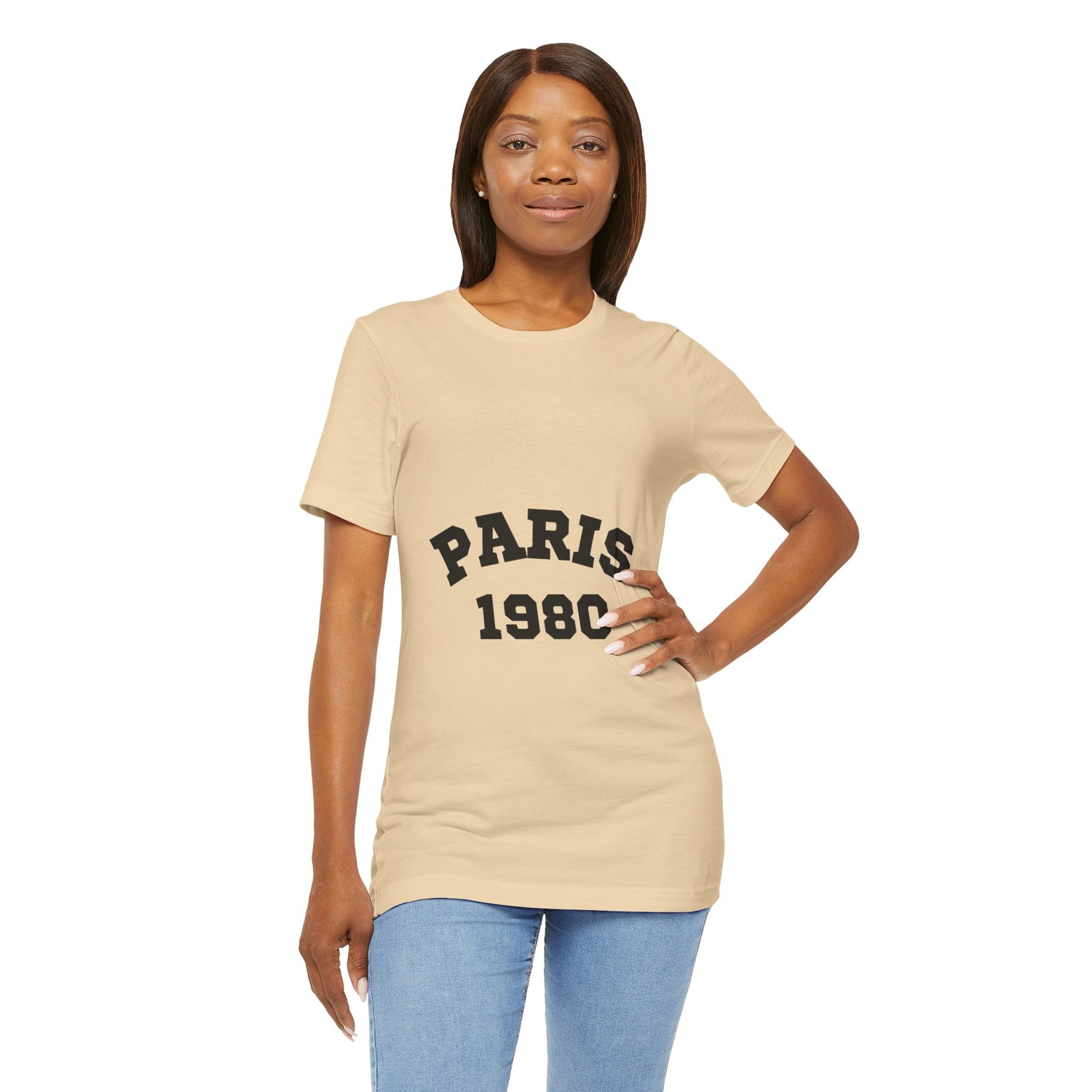 Paris 1980 Unisex Jersey Short Sleeve Tee