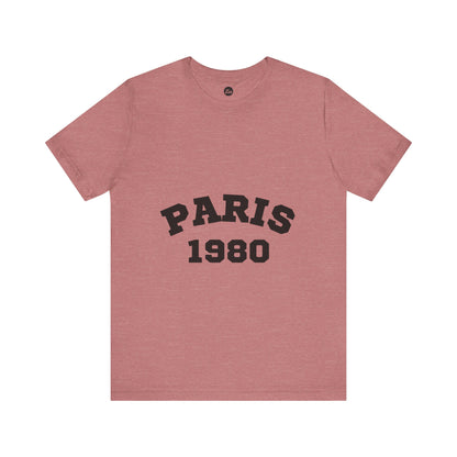 Paris 1980 Unisex Jersey Short Sleeve Tee