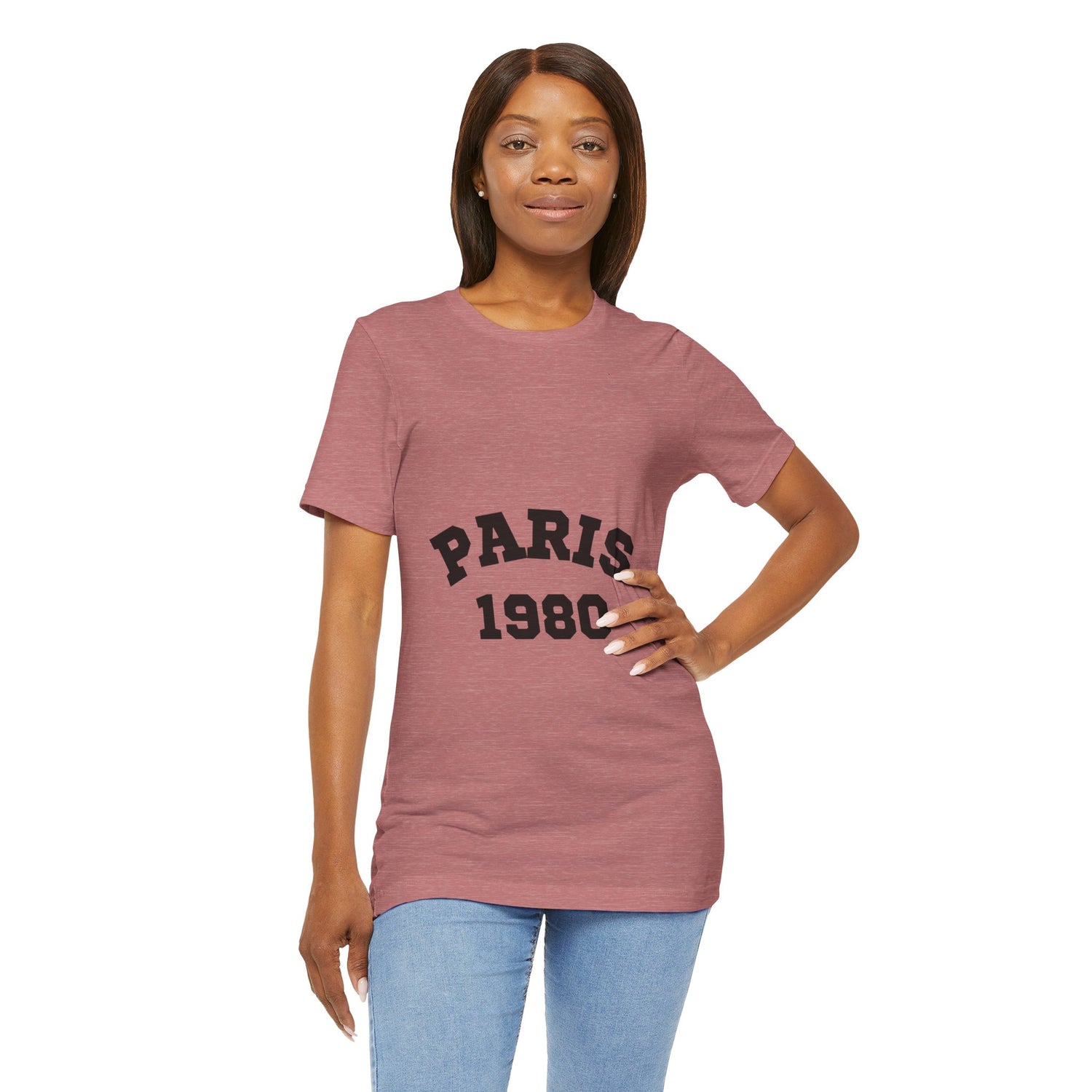 Paris 1980 Unisex Jersey Short Sleeve Tee