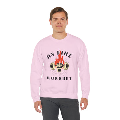 On Fire Workout Heavy Blend™ Crewneck Sweatshirt