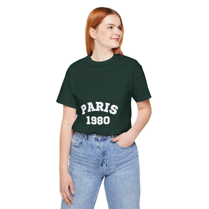 Paris 1980 Unisex Jersey Short Sleeve Tee